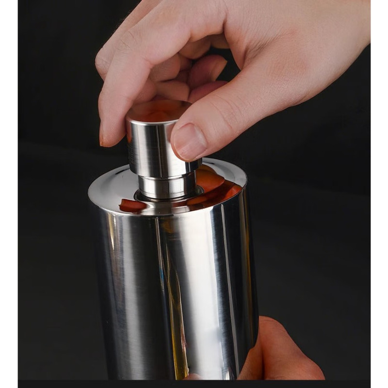 龙云天盾酒壶304不锈钢酒壶食品级随身外带装酒瓶茅瓶白酒储存瓶1斤镜面