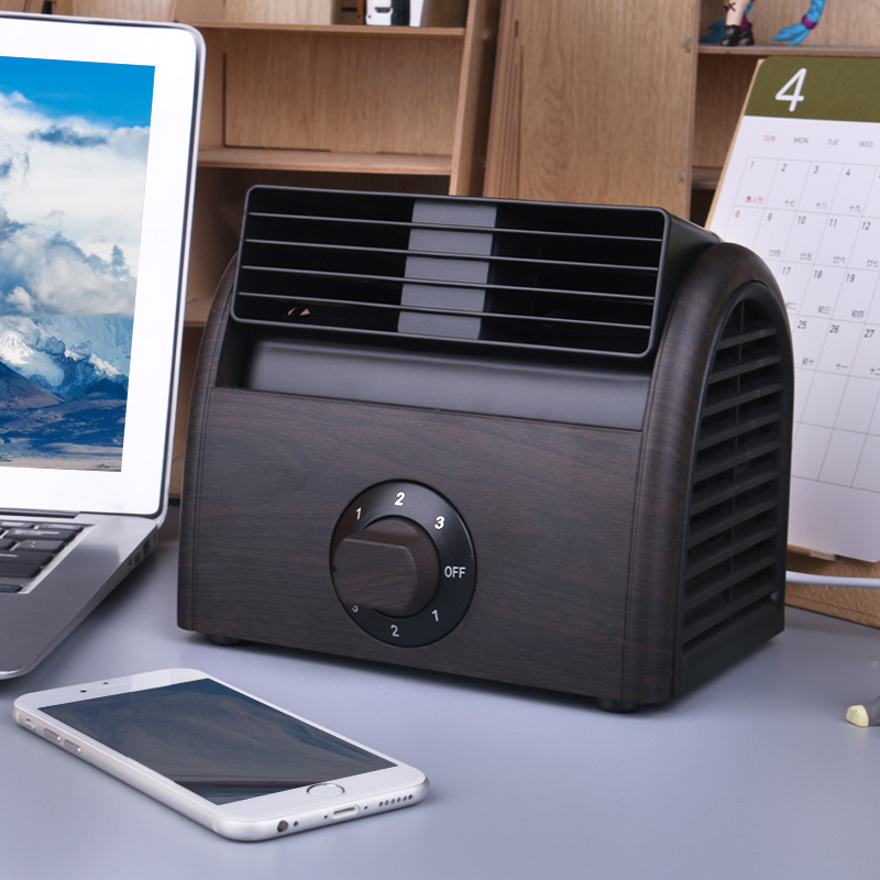 纳丽雅 Naliya 电风扇ft 迷你风扇家用桌面台式小风扇学生宿舍床上纳丽雅办公室便携式非usb无叶制冷空调寝室随手电风扇 冷风机大风力棕木纹 价格图片品牌报价 苏宁易购天优吉玛电器专营店