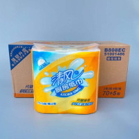 清风B808EC1厨房纸巾双层75段/卷*2卷/包*4包/箱(单位:箱)