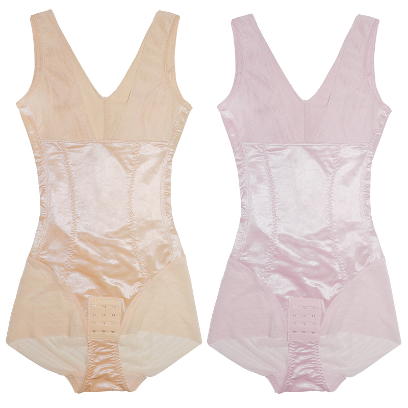 夏季加强版收腹束腰塑形产后瘦身燃脂连体塑身美体内衣超薄无痕女