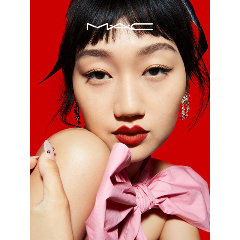 魅可mac经典子弹头口红唇膏devotedtochili316916泫雅色哑光显白小