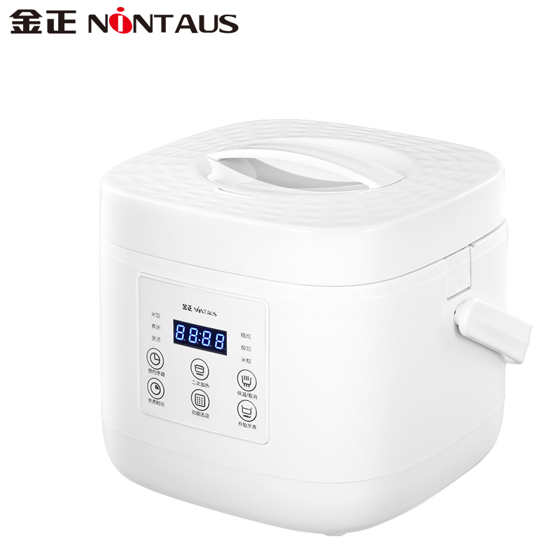 金正(NiNTAUS)迷你饭煲 智能迷你电饭锅 1-2-4人煮饭 学生宿舍家用带蒸盘JZFB-406C高清大图