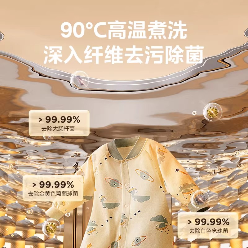 [官方旗舰店]美的波轮洗衣机全自动 3KG 迷你内衣婴儿洗 高温煮洗 除菌螨 MB30VH36E 以旧换新高清大图