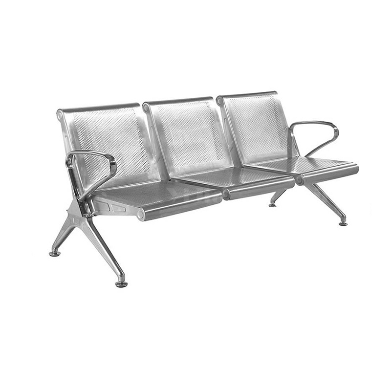 翌嘉YJ4121028 不锈钢机场椅连排椅银行等候椅长椅医院候诊椅公共座椅 三人位