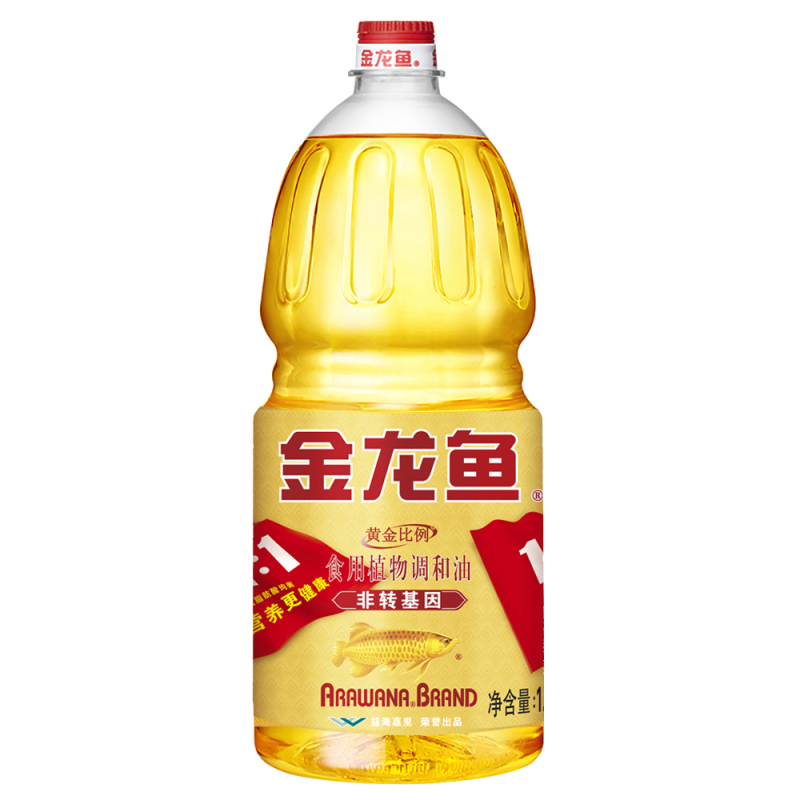 金龙鱼 黄金比例食用植物调和油 1.8L(非转)食用油