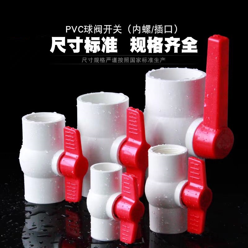 中锦科技 PVC丝扣球阀 25mm[6分] 双内丝 个高清大图