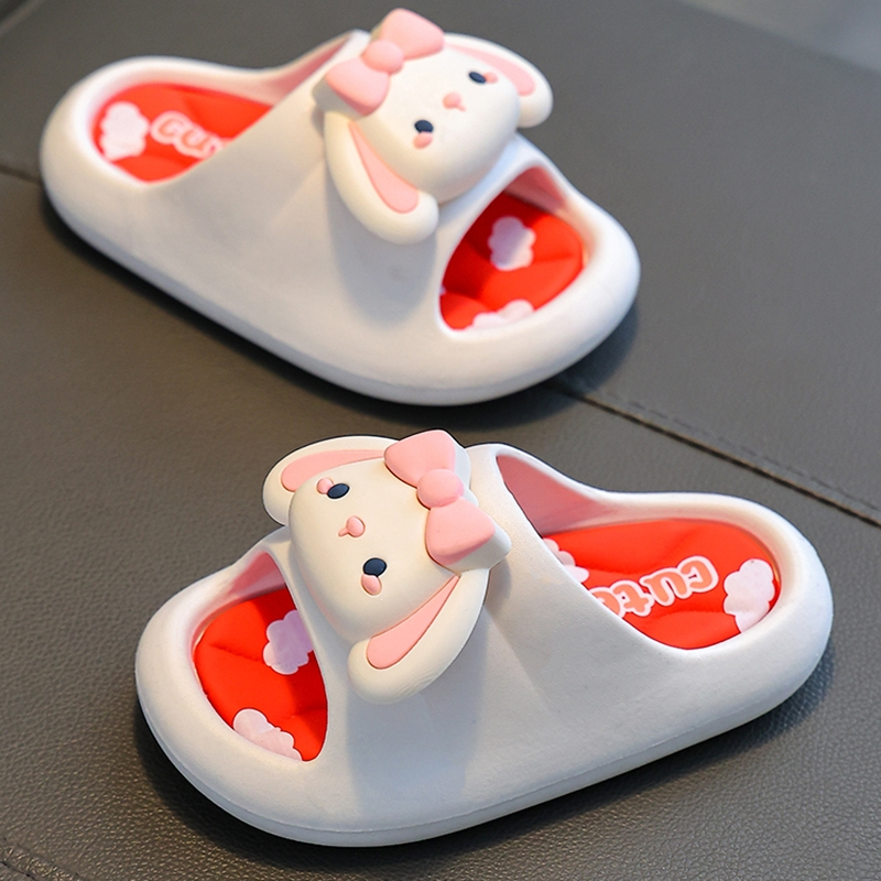 智扣儿童凉拖鞋夏卡通可爱女孩公主外穿厚底浴室洗澡小孩沙滩拖鞋