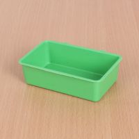 鸟用洗澡盆沐浴盆虎皮鹦鹉文鸟绣眼八哥画眉用品用具大号鸟笼配件 简易长方洗澡盆
