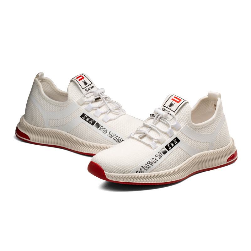 蜘蛛王男鞋2019春季新款运动鞋男士休闲鞋面韩版百搭潮流鞋子男图片