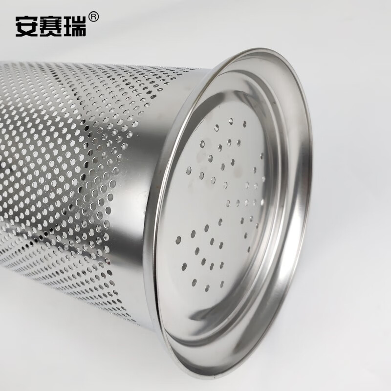 安赛瑞 不锈钢存储架 置物架沥水架 收纳桶筷子筒 密孔款 小号 26370高清大图