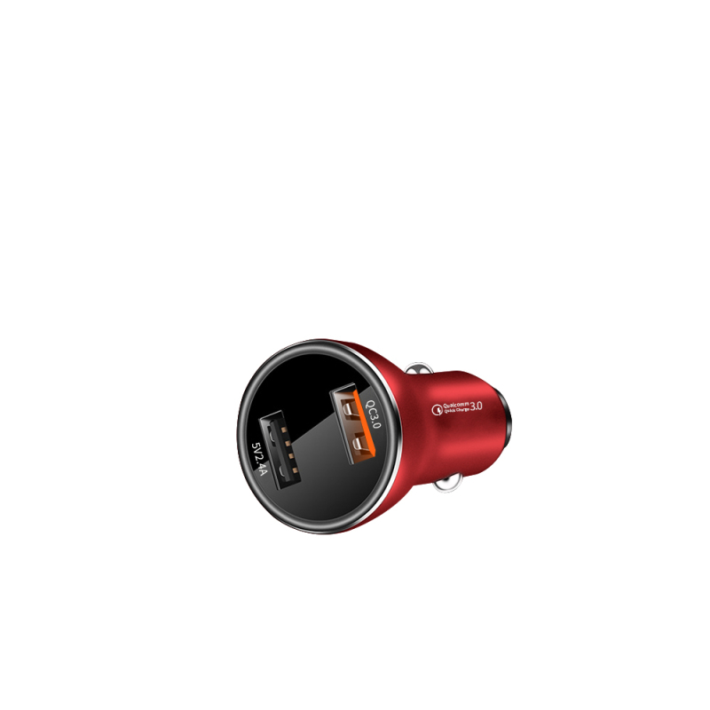 漫威18W车载充电器MV-402红色QC3.0汽车充5a快充小米多功能车内用品usb点烟器转换插头