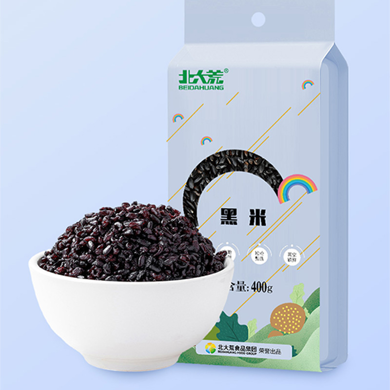 北大荒黑米400g原色原香真空锁鲜新鲜纯正自然清香xbH9705高清大图