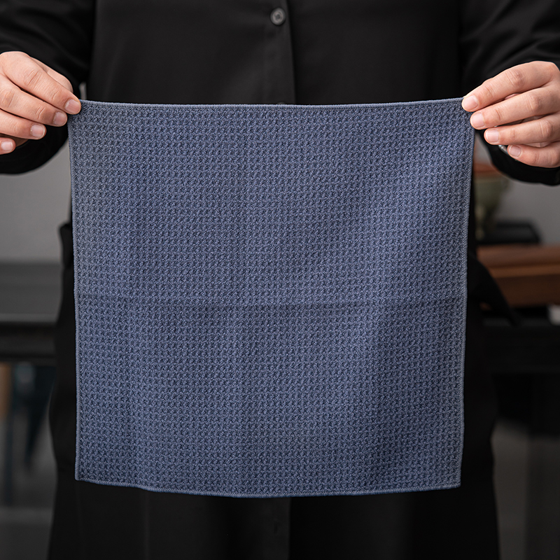 苏氏陶瓷(SUSHI CERAMICS)天蓝色涤棉茶巾吸水茶桌布茶道茶席禅意干泡茶壶垫