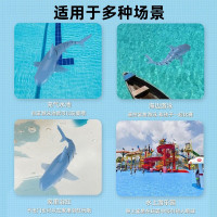 儿童电动鲨鱼玩具遥控仿真动物玩具会游关节可动大白鲨海洋动物模型男孩生日可充电