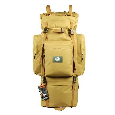 顿巴纵队超大登山包 户外旅游徒步多功能双肩包 防水军迷战术野营包100L+10L行军扩容背囊带防雨罩