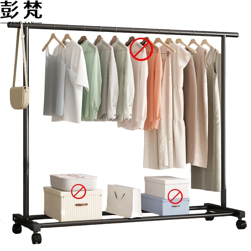 彭梵落地阳台晾衣架1200*400*1400mm(带轮子)个