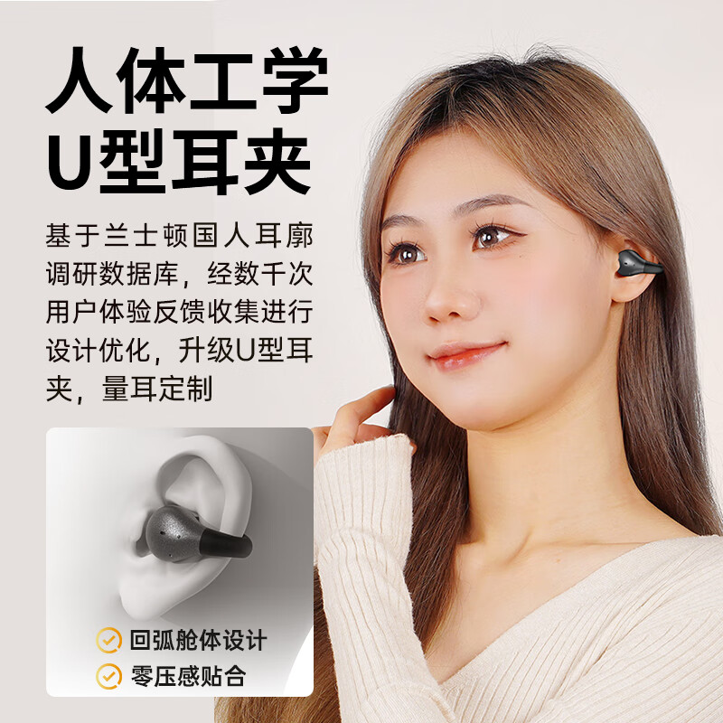 兰士顿时尚耳夹式蓝牙耳机ClipBuds R2 MAX(TS03 PRO Max)TS09高清大图