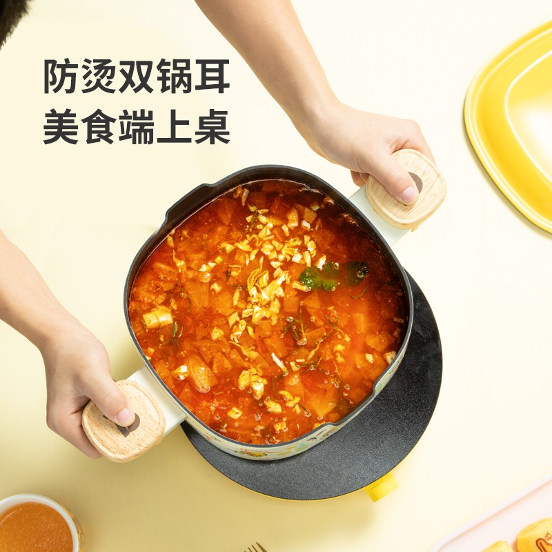 炊大皇(COOKER KING)小黄鸭22cm汤锅 不粘锅通用 TG22XHY高清大图