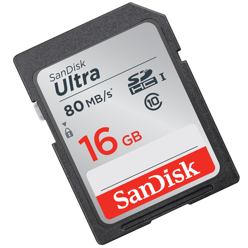 闪迪(SanDisk)至尊高速SDHC UHS-I存储卡 16GB Class10 读速80MB/s