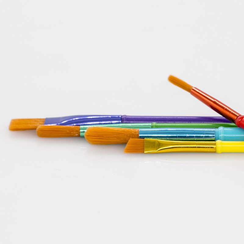 绘儿乐（Crayola）画笔刷5支装 幼儿童专用 美术颜料绘画玩具 涂色工具涂鸦笔 画刷 绘画工具 05-3506