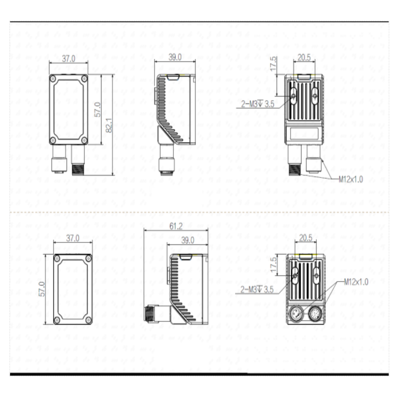 华睿科技 R5030PMG-12M-RGG01 5000P系列300万网口黑白读码器红光/半偏振/镜头05mm不涉及维保高清大图