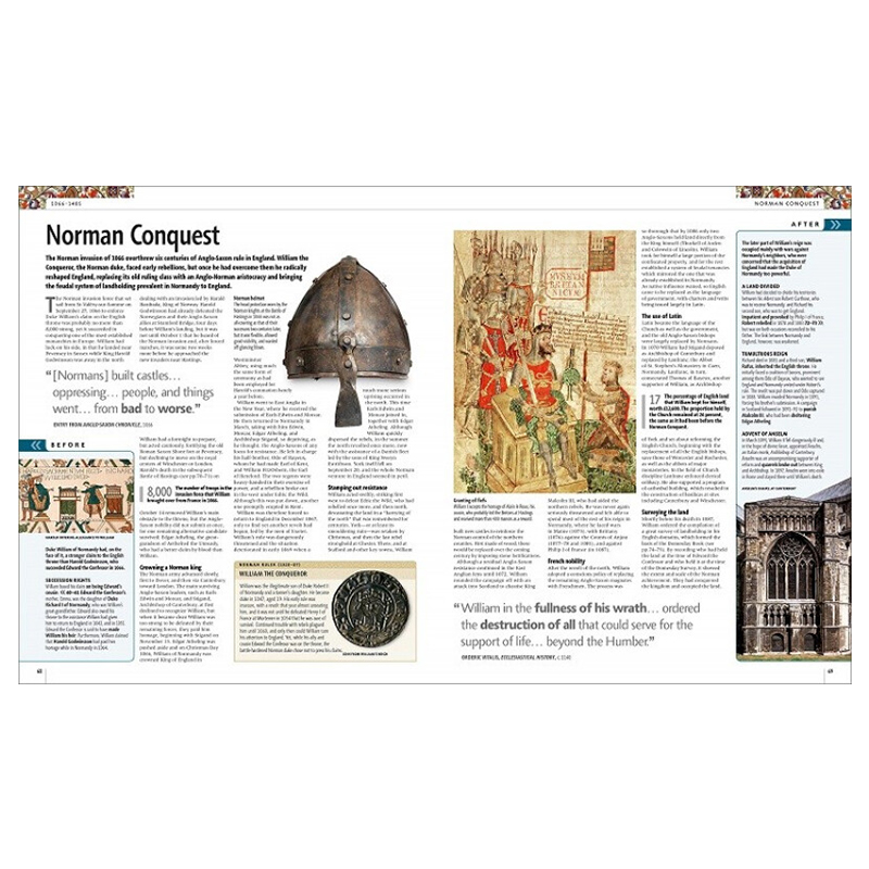 [正版]DK图解英国和爱尔兰历史 英文原版 History of Britain and Ireland: The D高清大图