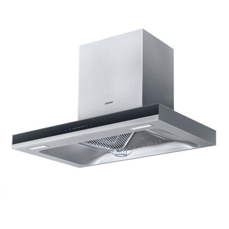 西门子 LC4DSA953W 90公分欧式平板 抽油烟机 18m3/min大风量 热风自清洁 不锈钢蒸饭柜高清大图