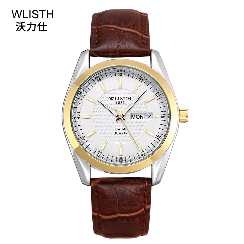 沃力仕(wlisth)石英表沃力仕s903 沃力仕男士手表 女款防水夜光石英表