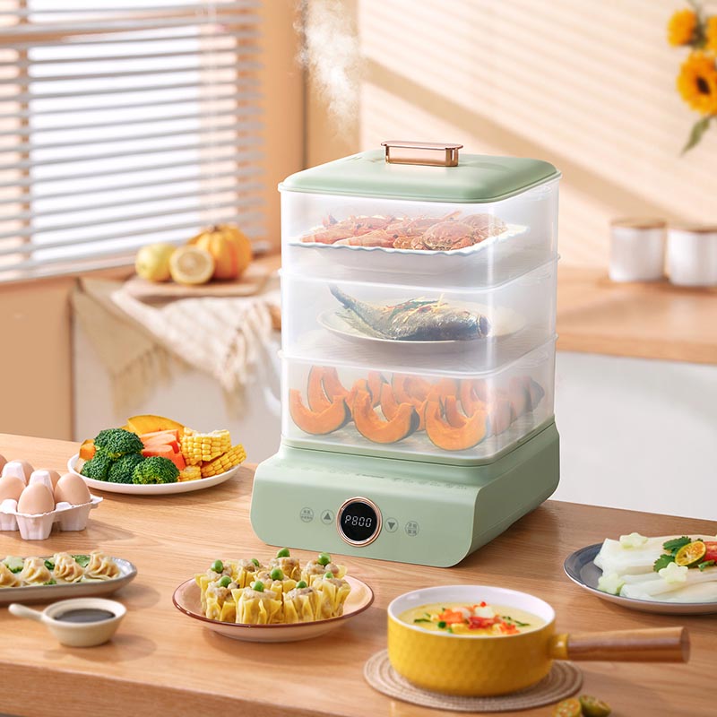 西屋Westinghouse-电蒸锅预约 3层大容量 家用蒸锅电炖锅WZG240B高清大图