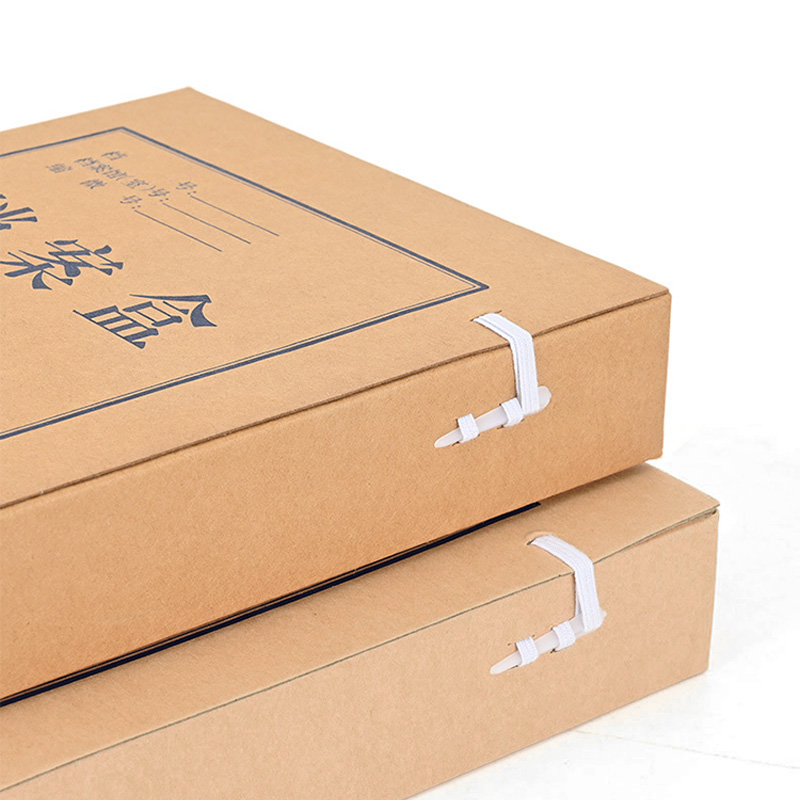 伴公式 B1083 无酸牛皮纸档案盒A4 背宽5cm 1 个高清大图