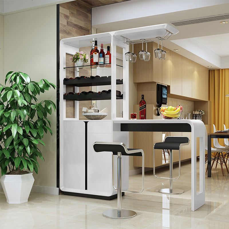 小吧台桌家用酒柜现代简约吧台隔断柜酒吧柜子客厅餐厅玄关柜