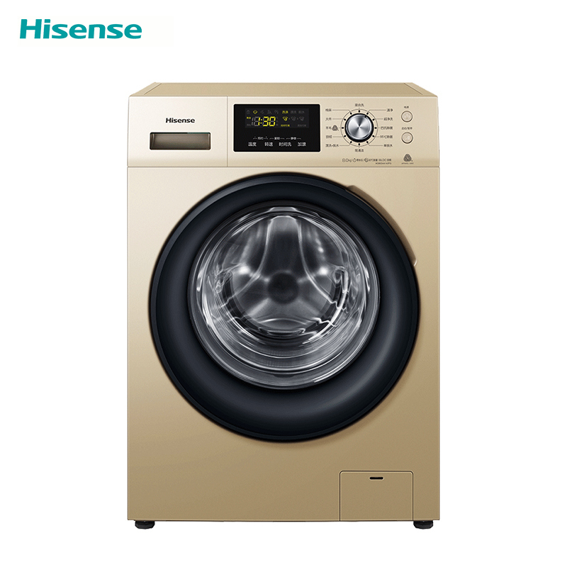 海信(Hisense) 8公斤全自动变频滚筒洗衣机 95度高温洗 巴氏除菌洗 零水压设计 HG80DAA142FG