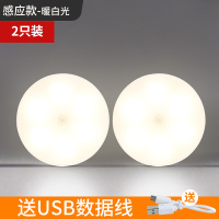 德力西人体感应灯智能小夜灯LED声光控充电家用衣柜无线起夜灯