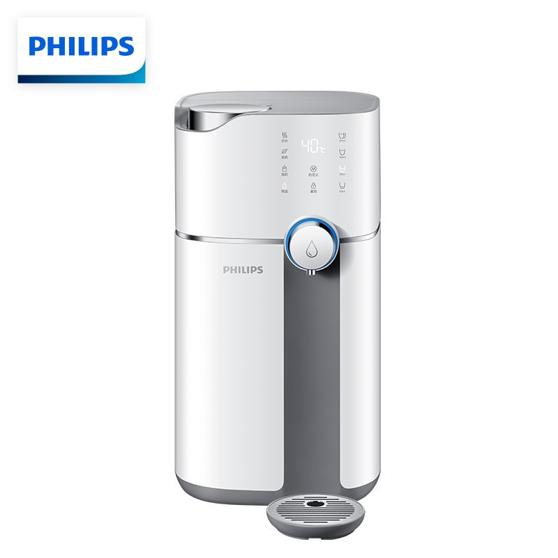 飞利浦(PHILIPS)水魔方PD50净饮一体机 家用净水器即热式饮水机 台式免安装反渗透直饮水机 ADD6800 [人