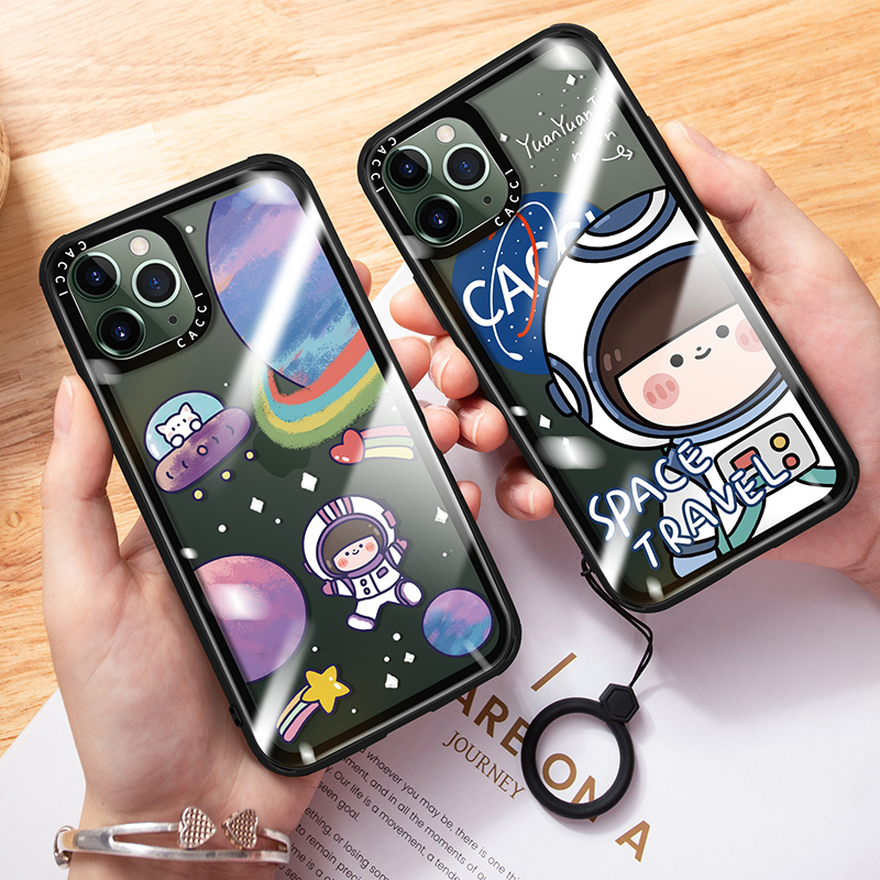 卡绮苹果11手机壳iPhonex透明se2防摔套8plus个性xr女款7玻璃