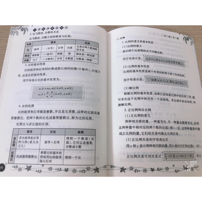 [正版]小学数学基础知识归纳手册