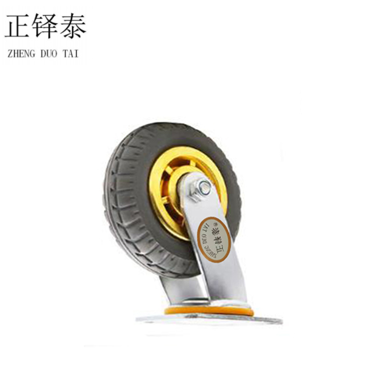 正铎泰 橡胶静音万向轮4寸100mm/ 个高清大图