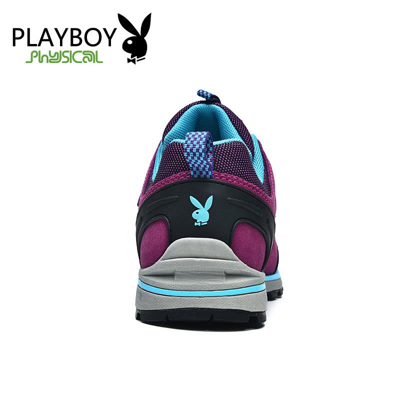 花花公子(PLAYBOY)登山鞋女新款户外运动鞋二层牛皮防滑轻便跑步鞋学生韩版旅游鞋子 女图片