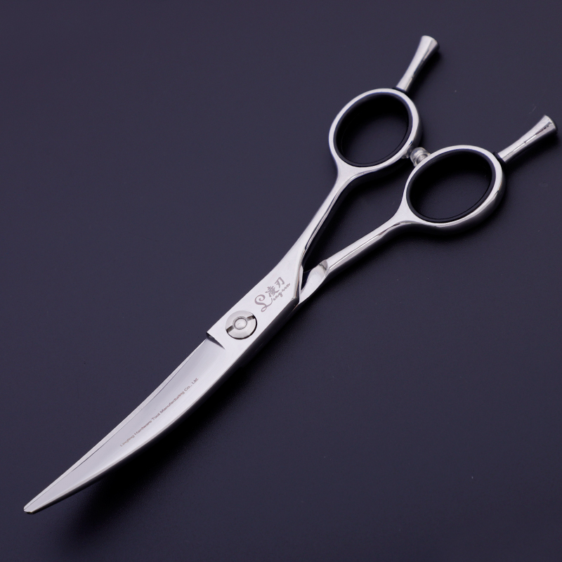 美发剪刀专业平剪打薄剪牙剪发型师专用理发剪刀套装6寸柳叶弯刀花柄