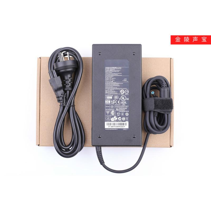 适用于HP惠普TPN-DA03笔记本电源适配器充电器线19.5V7.7A 150W蓝口带针