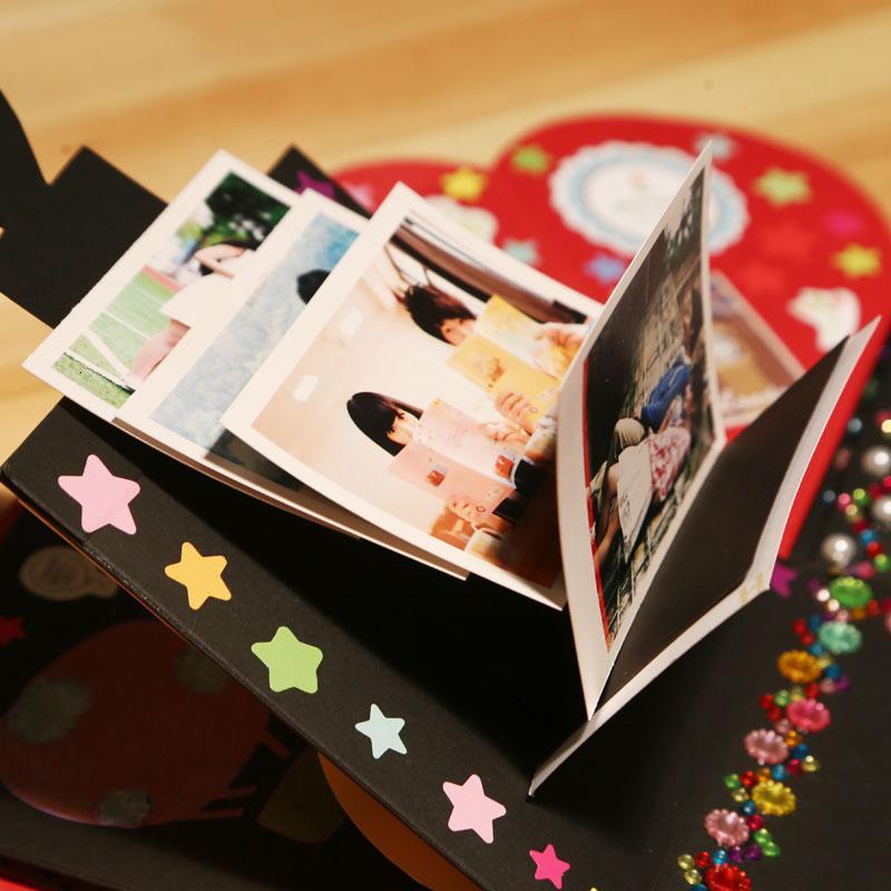 创意成品爆炸盒子diy手工相册情人节礼品生日相册本