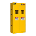 鸣固 气瓶柜安全柜防爆柜 黄色900*450*1900双瓶一代警报 TS081710929