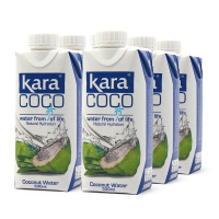 印尼进口Kara(佳乐)椰子水 330ml*6瓶装