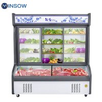 铭首(Minsow) HY-1800 1.8米 点菜柜 商用展示柜 上冷藏柜下微冻柜 保鲜柜 麻辣烫柜 商用陈列柜