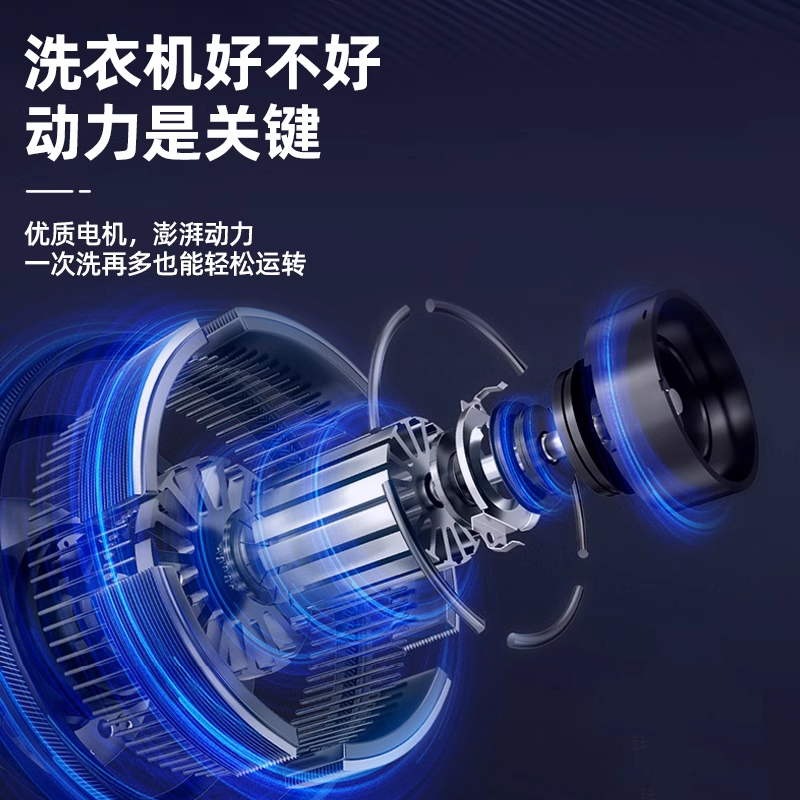 志高6.5公斤洗衣机家用全自动小型宿舍波轮出租房用节能省电