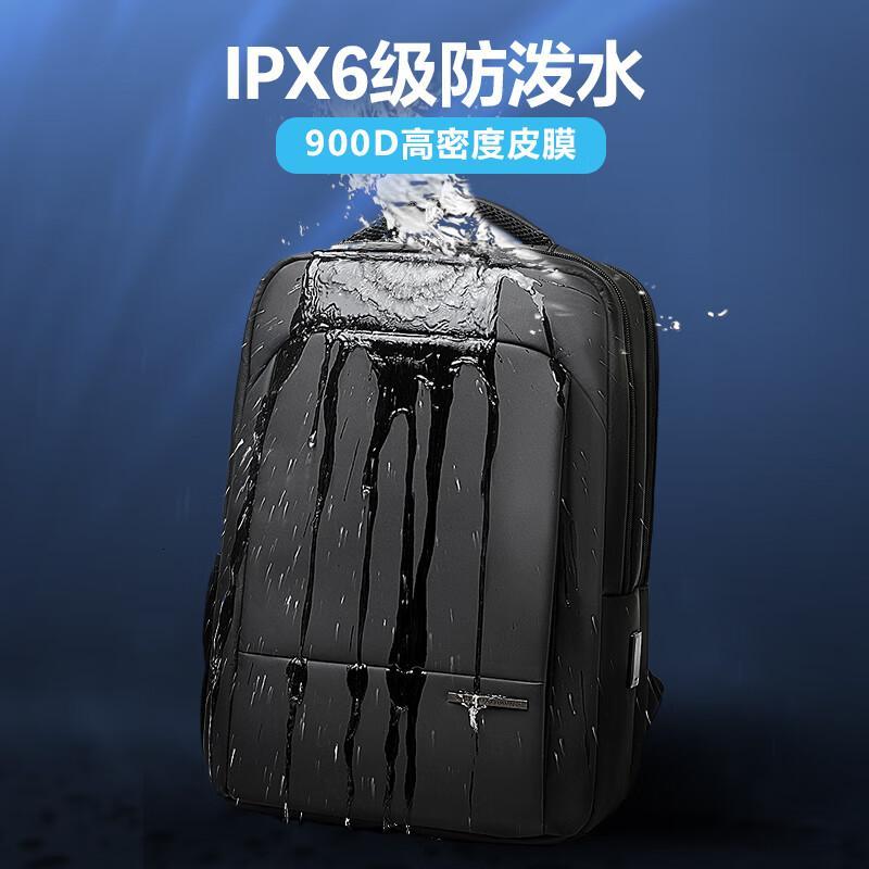 维多利亚旅行者出差通勤防盗笔记本电脑包双肩包USB充电背包9020 15.6英寸 黑色