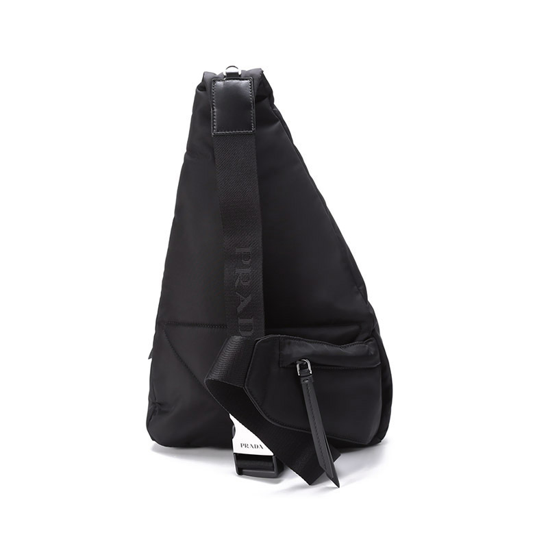 普拉达prada男女中性renylon再生尼龙胸包单肩斜挎包2vz0922dw3