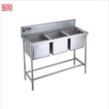 振刚 不锈钢三眼水池 1800*700*800 台