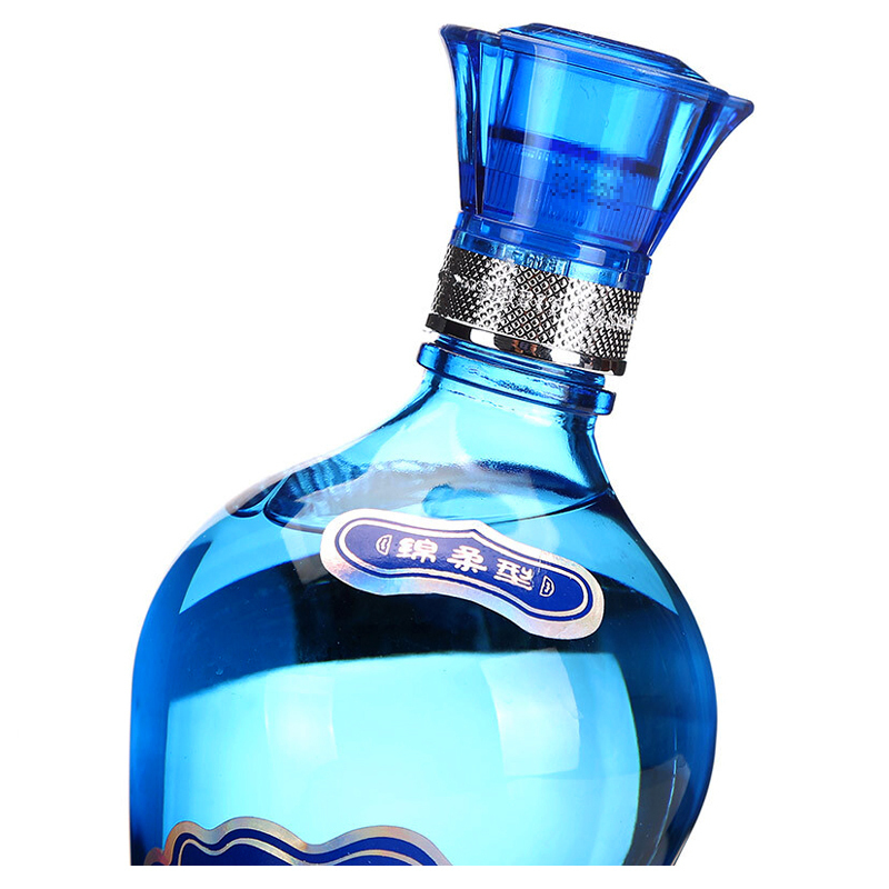 洋河蓝色经典海之蓝42度绵柔型白酒盒装480ml瓶