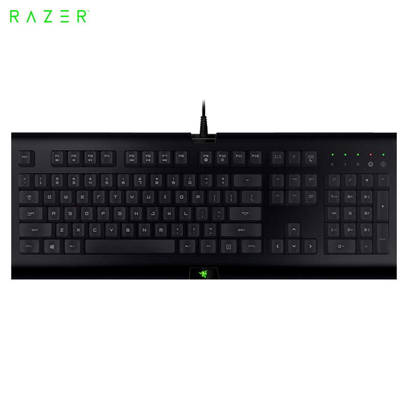 雷蛇(Razer)萨诺狼蛛 标准版无背光键盘 有线办公键盘 104键 英雄lol绝地求生cf吃鸡神器
